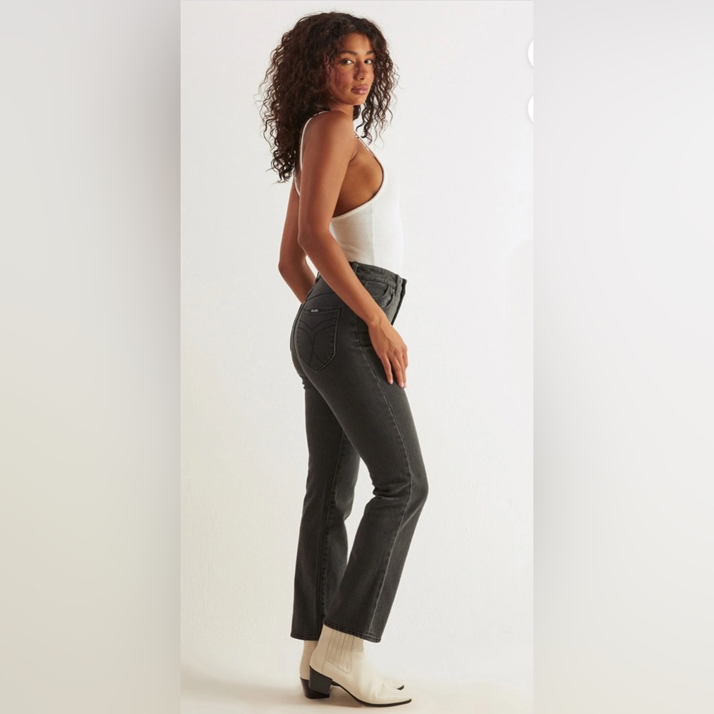 ROLLAS ORIGINAL STRAIGHT BRAD BLACK JEANS